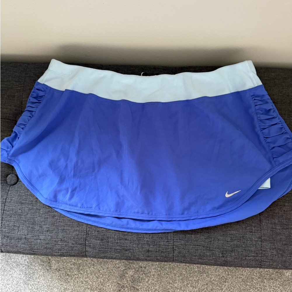 Nike Light Blue Dri-FIT Skort with Built-In Shorts